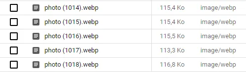 Plusieurs images dans un dossier